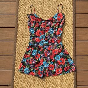 Floral romper.